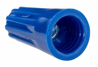 Blue Fluted Body Wire Connectors Joins #22 - #14 AWG 500/Bag