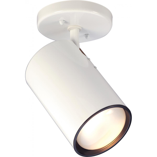1 Light - R30 Step Cylinder - White Finish