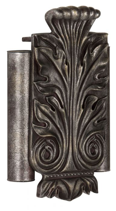 Acanthus Leaf Twin Tube Chime in Hand Painted Renaissance Crackle - CAT-RC