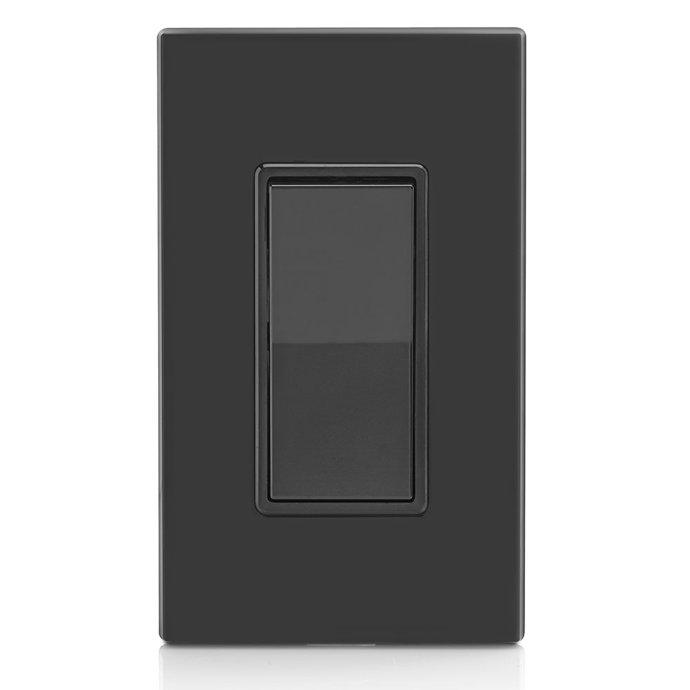 15 Amp Decora Rocker 3-Way Switch, Grounding, Black