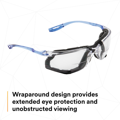 3M Virtua CCS Protective Eyewear 11872-00000-20, with Foam Gasket, CLEAR Anti-Fog Lens, 20 EA/Case