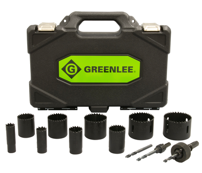 12-Piece Hole Saw Set with 3/4" - 2-1/2" Saws