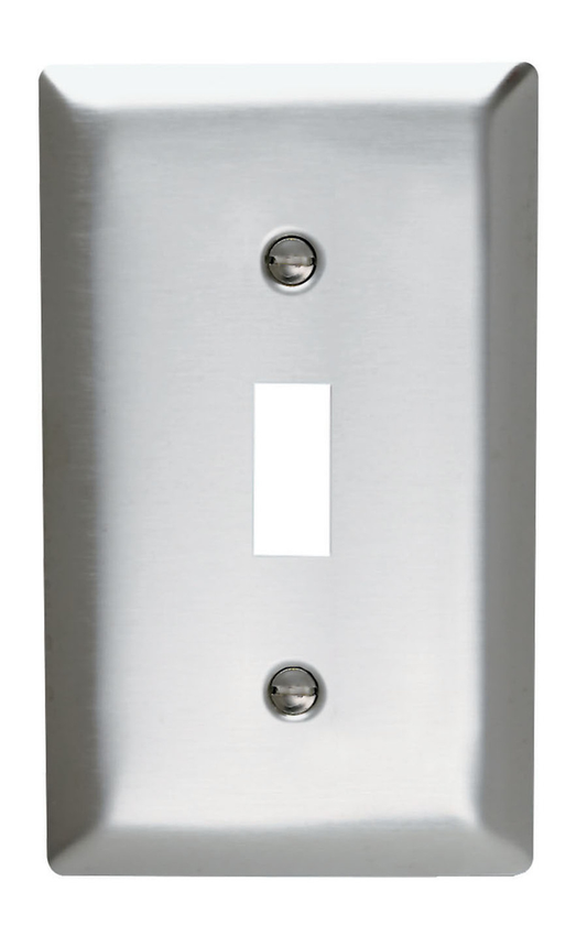 1-Gang 302/304 Stainless Steel Wall Plate, Toggle Switch Openings
