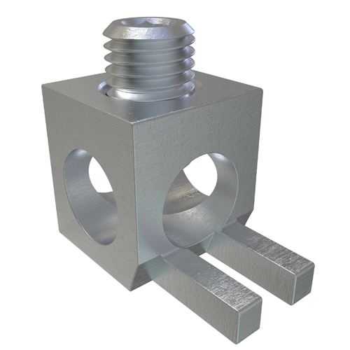 Aluminum Neutral Bar Adapter, Conductor Range 2/0-14, Tin Plated, UL