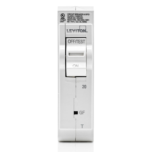 20A 1-Pole GFCI Thermal Magnetic Branch Circuit Breaker