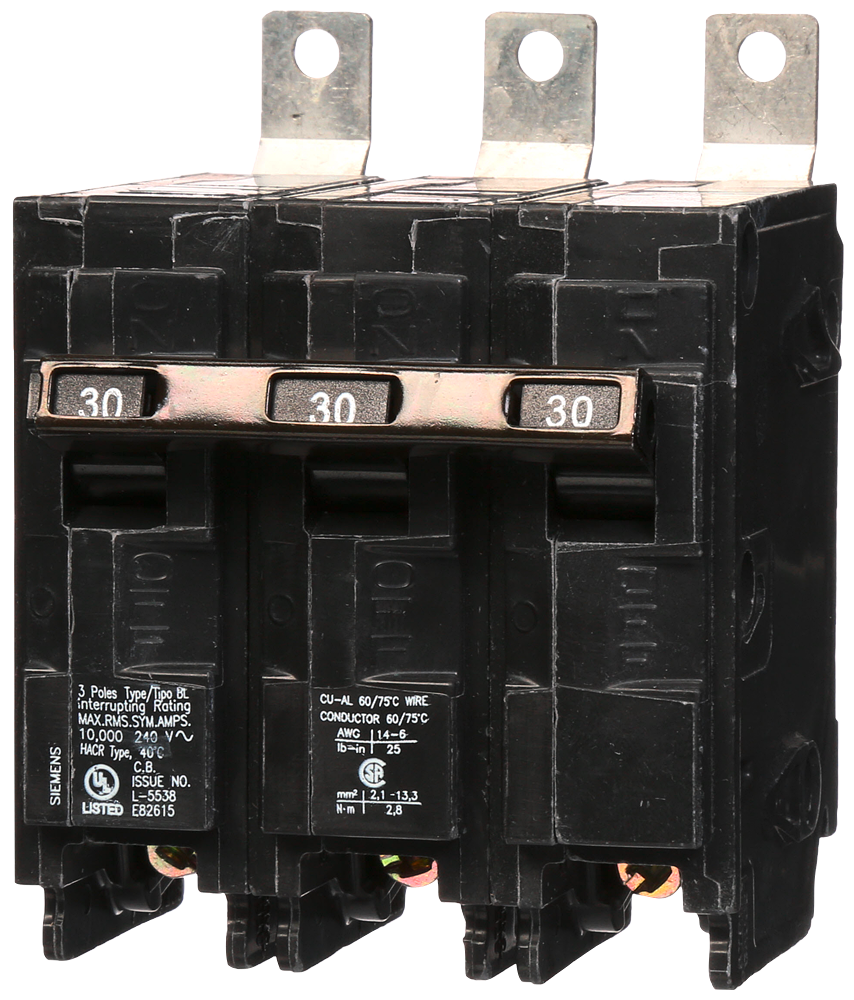BREAKER 30A 3P 240V 10K BL