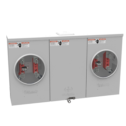 5 Terminal Ring Type Small Closing Plate 2 Position Single Connector 6-350kcmil 7-8 In Barrel Lock Ground With Bracket Provision
