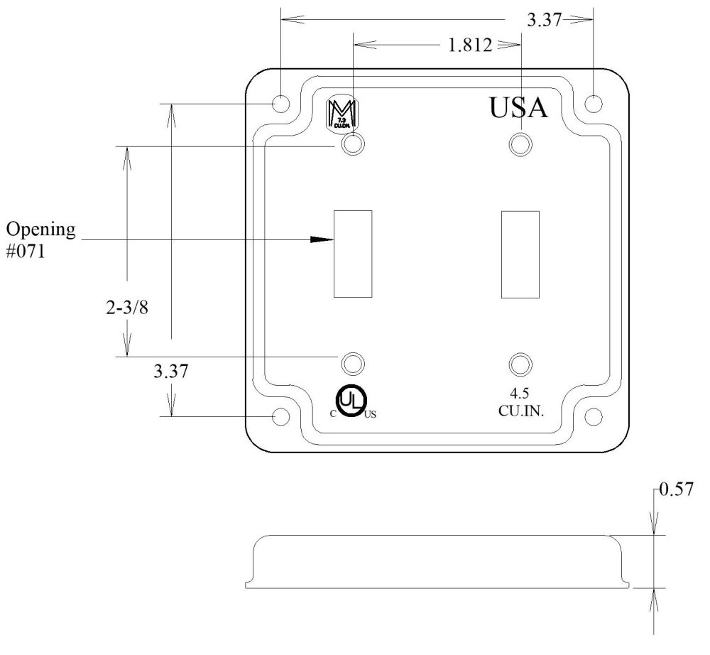 11410, Electrical Square Box Cover