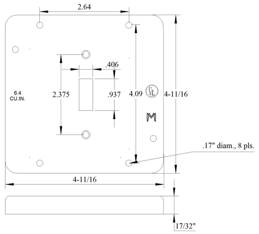 11501, Electrical Square Box Cover