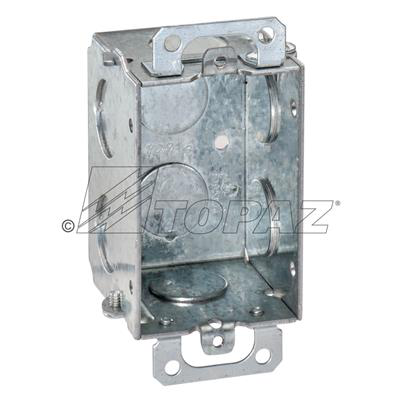 3" X 2" Gangable Switch Boxes 1/2" KO