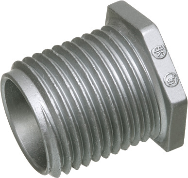 1/2" Conduit nipple, zinc die-cast, Provides burr free entrance into the box. Trade Name - Chase Nipple. Longer Chase Nipple