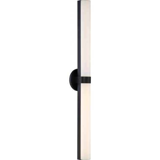 Bond - Double LED Vanity with White Acrylic Lens - Aged Bronze Finish