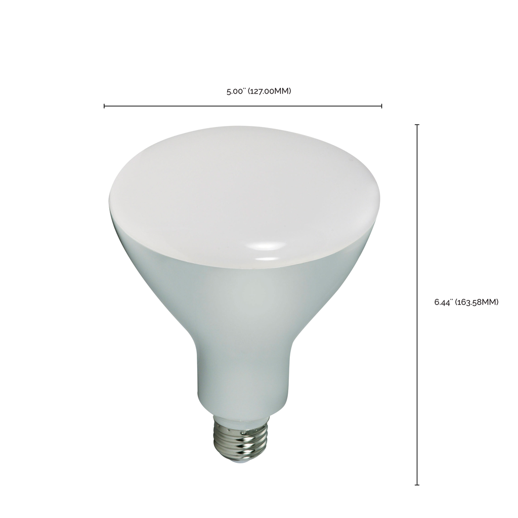 11.5 Watt; LED BR40; 3000K; 103 deg. Beam Angle; Medium base; 120 Volt; Dimmable