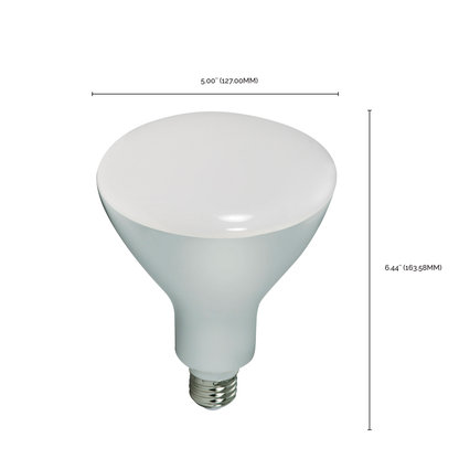11.5 Watt; LED BR40; 3000K; 103 deg. Beam Angle; Medium base; 120 Volt; Dimmable