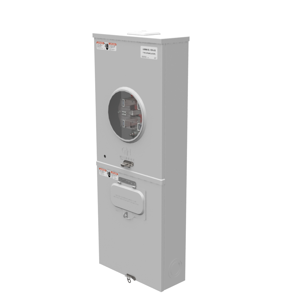 5 Terminal Ringless Small Closing Plate Lever Bypass 1-150 Ampere Main Breaker Long Island Lighting Company
