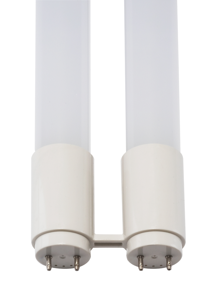 13 Watt T8 U-Bend LED; 50000 Hours; Medium bi-pin base; 1900 Lumens; 4000K; Type A/B; Ballast Dependant or Ballast Bypass; Single or Double Ended Wiring