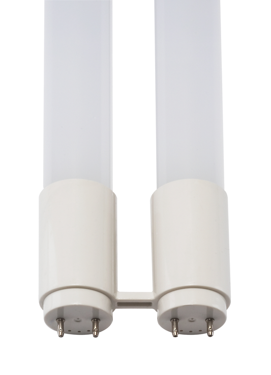 13 Watt T8 U-Bend LED; 50000 Hours; Medium bi-pin base; 1900 Lumens; 4000K; Type A/B; Ballast Dependant or Ballast Bypass; Single or Double Ended Wiring