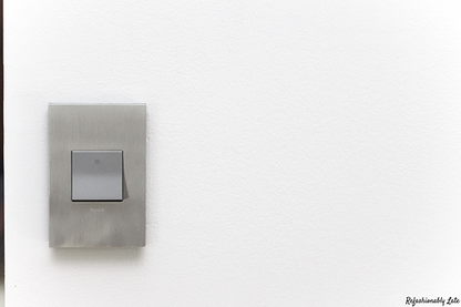adorne® Satin Nickel 1-Gang Screwless Wall Plate