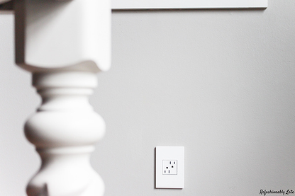 adorne® Gloss White 1-Gang Screwless Wall Plate with Microban®