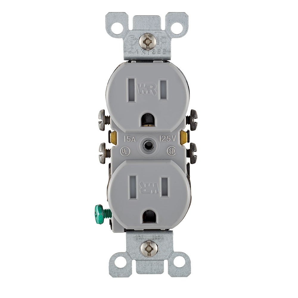 15 Amp Weather & Tamper-Resistant Duplex Outlet