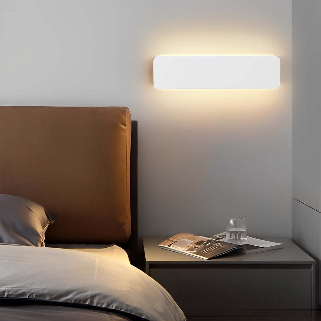 Wall Adjustable Light White Rectangular LED Metal Light