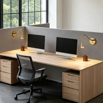 Wall Light with Swing Arm LED Rotatable Flexible Tube Light