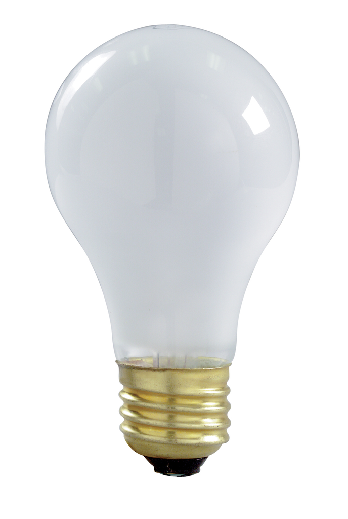100 Watt A19 Incandescent; Frost; 2000 Average rated hours; 1200 Lumens; Med Left Hand Thread LHT base; 130 Volt