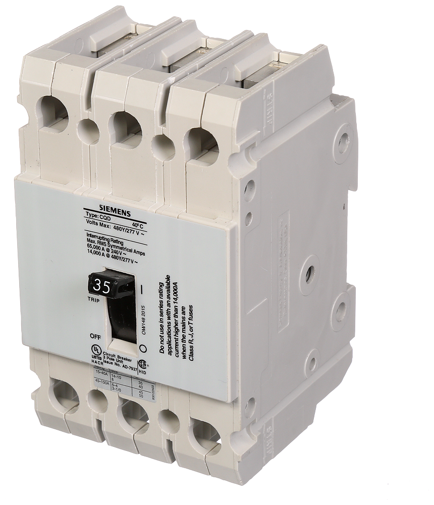 BREAKER CQD 3P 35A 480/277V 14KA DIN