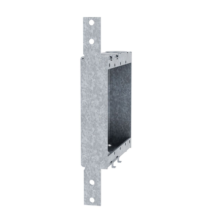 4 in. x 4 in. Switch Box, Nongangable, 1 in. Deep, Two 1/2 in KO's & NMSC Clamps