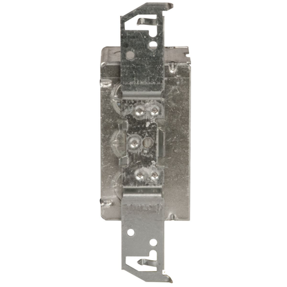 4 in. x 2 in. Handy Box, Welded, 2-1/8 in. Deep, Eight 1/2 in. KO's, TS Bracket