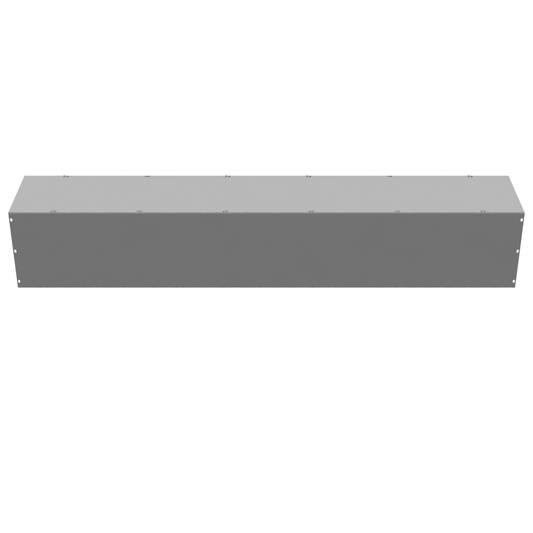 12x72x12 Screw Cover Wireway Type 1 UL Listed Steel Knockouts ANSI 61 Gray