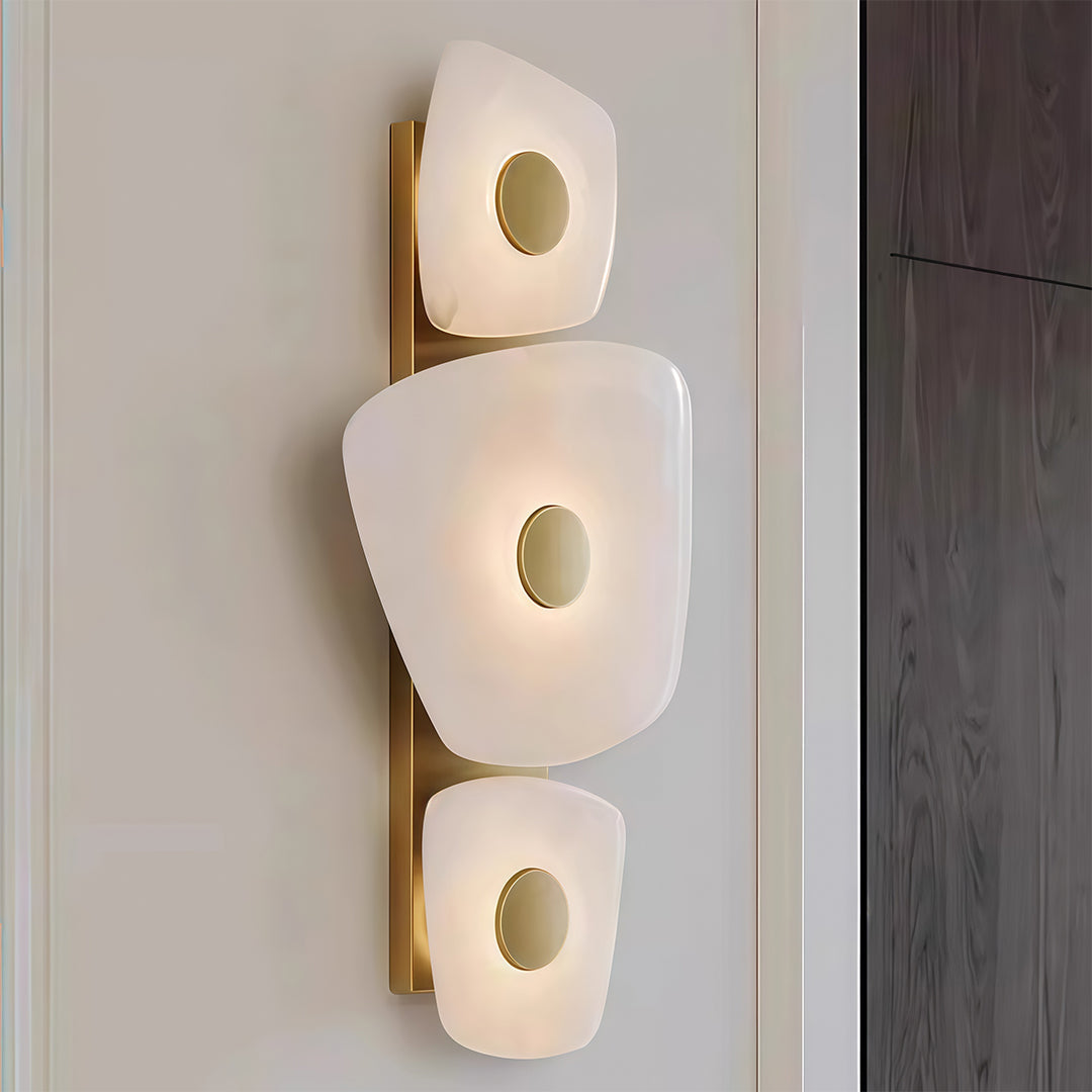 Wall Art Lighted Italian Minimalist Copper Marble Lamp