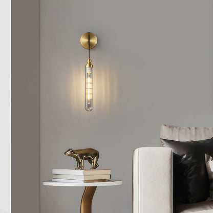 Wall Mount Pendant Light Modern Minimalist Brass Lamp