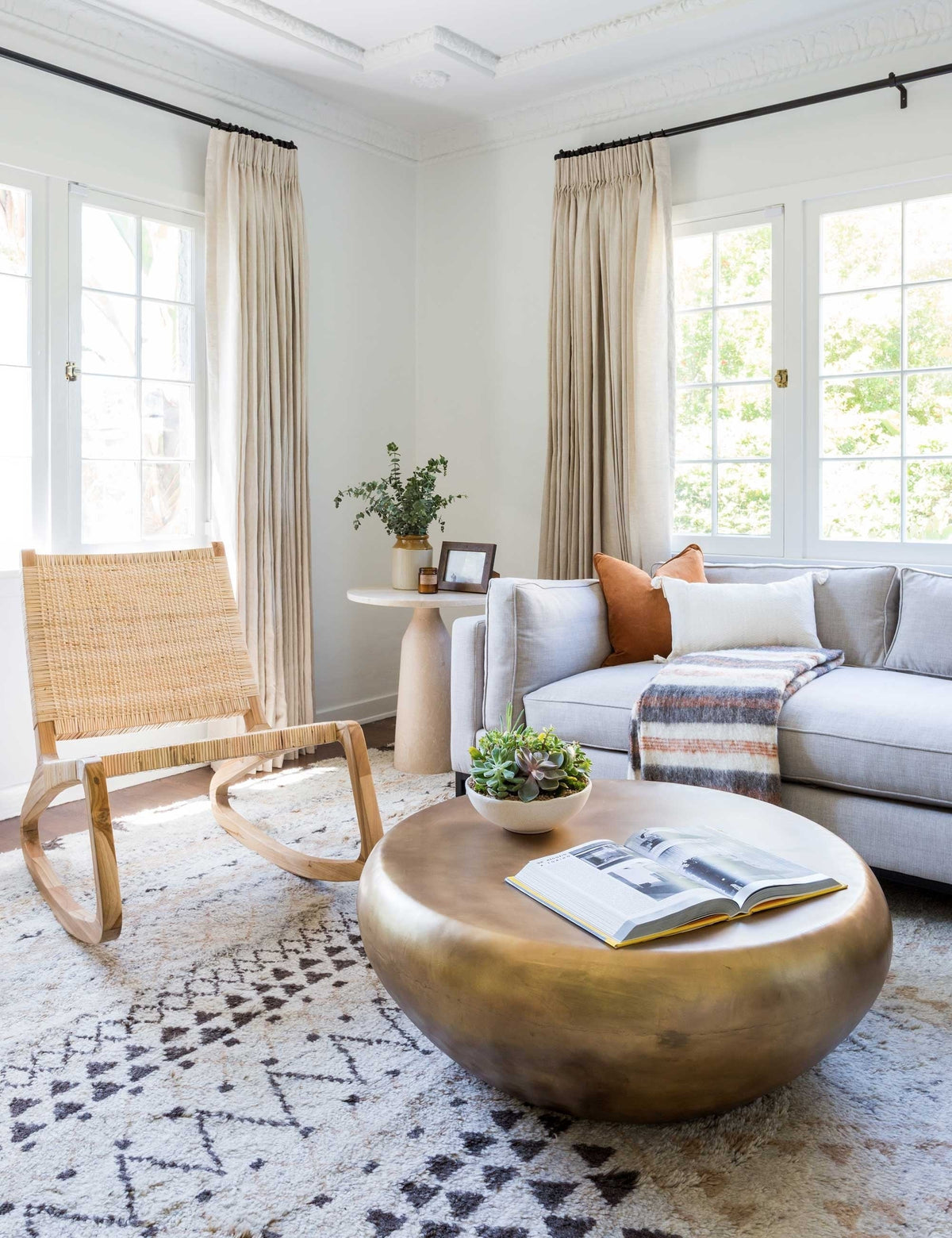 Bates Round Coffee Table by Arteriors