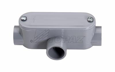 1" Schedule 40 PVC T Type Conduit Bodies