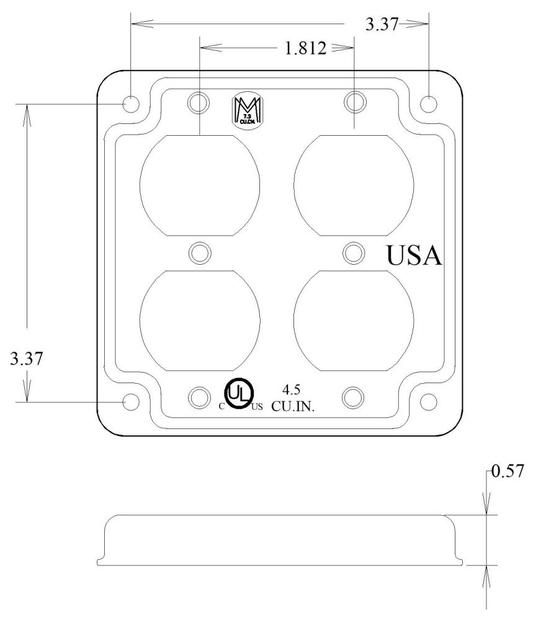 11411, Electrical Square Box Cover
