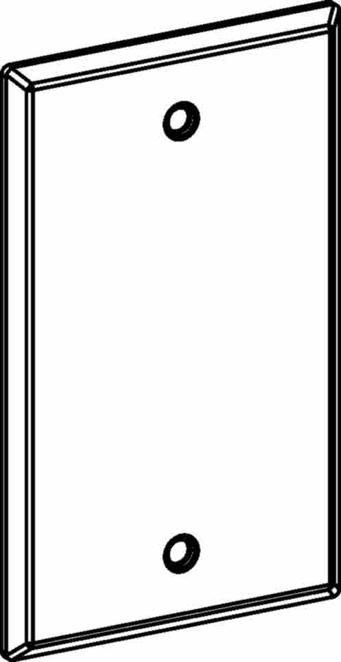 1-GANG WEATHERPROOF BLANK COVER, DEVICE MOUNT (UNPAINTED)