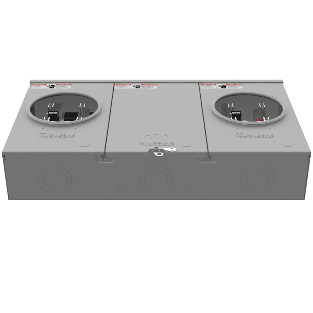 5 Terminal Ring Type Small Closing Plate 2 Position Single Connector 6-350kcmil 7-8 In Barrel Lock Ground With Bracket Provision