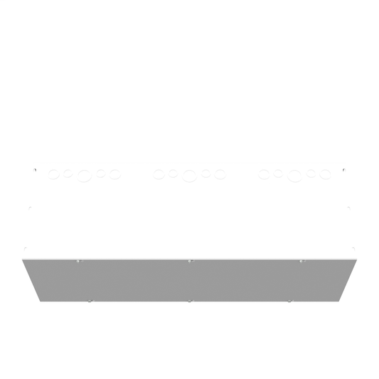12x36x12 Screw Cover Wireway Type 1 UL Listed Steel Knockouts ANSI 61 Gray
