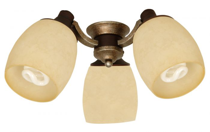 3 Light Universal Fan Light Kit - LK47-DCVM-LED