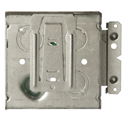 4 in. Square Box, Welded, 1-1/2 in. Deep with Eight 1/2 in. KO's  & Five TKO's, Raised Ground, 8 in. #12 Solid Copper Pigtail, UBS, HM Bracket