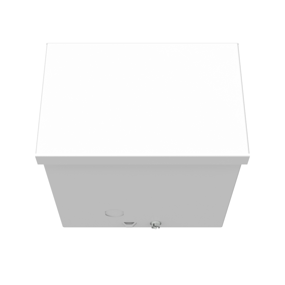 6x4X6 Screw Cover Type 3R UL Steel No KO ANSI 61 Gray Quad D KO For Lock Holes In Back