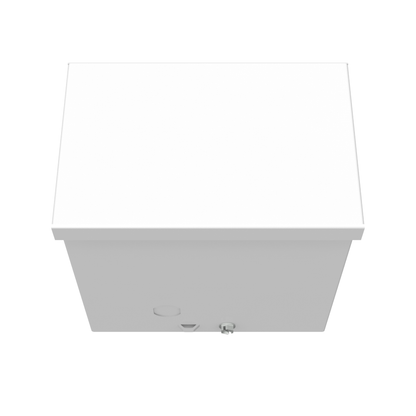 6x4X6 Screw Cover Type 3R UL Steel No KO ANSI 61 Gray Quad D KO For Lock Holes In Back