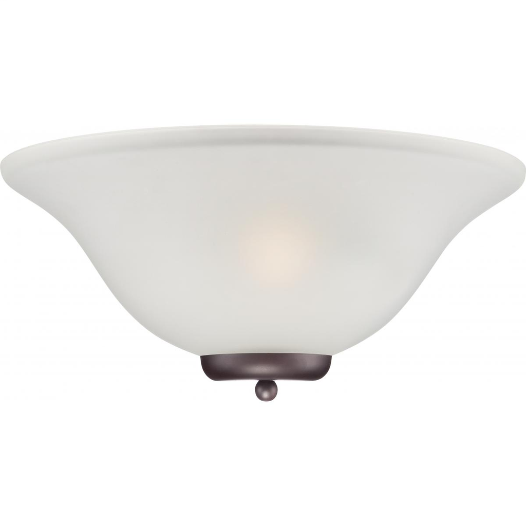 Ballerina - 1 Light Wall Sconce with Frosted Glass - Mahogany Bronze Finish