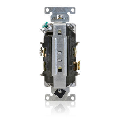15 Amp Duplex Receptacle/Outlet, Industrial Grade, Self-Grounding