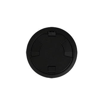 8CT Evolution™ Poke Thru Surface Style Cover, Black