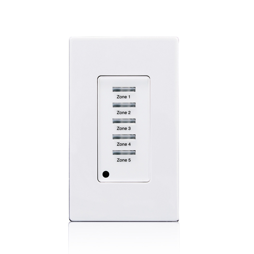 5 Button, Low Voltage, Push Button, Light Switch, White