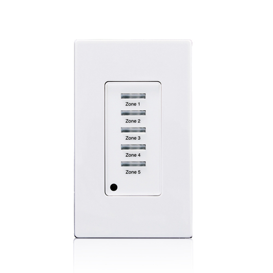5 Button, Low Voltage, Push Button, Light Switch, White