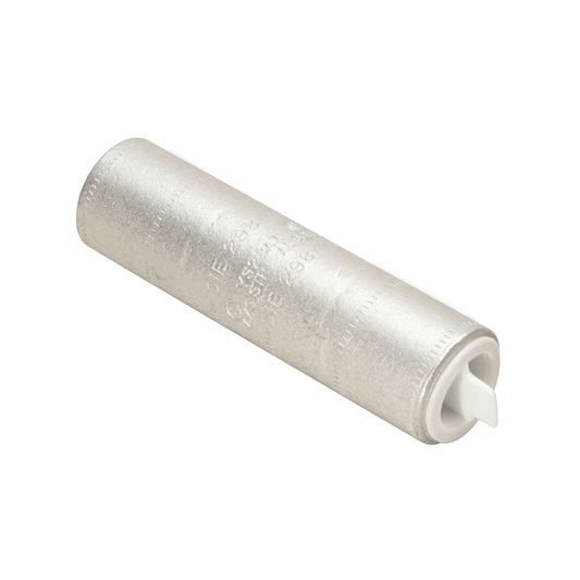 Aluminum Compression Splice, 4/0 AWG, 5.05" Splice Length, Long Barrel, Tapered End, Tin Plated