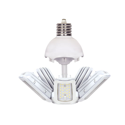 90 Watt LED HID Replacement; 5000K; Mogul Extended base; Adjustable beam angle; 100-277 Volt
